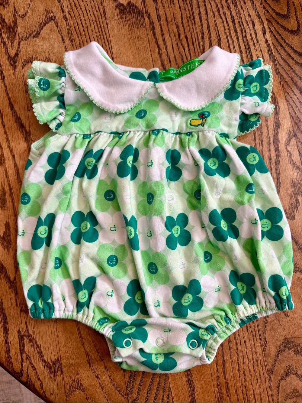 Masters Baby Girl Collared Bubble - 12-18M GUC